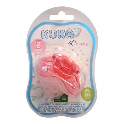 CHUPETA KUKA DECORADA NEON B. REDONDO Nº 2 ROSA