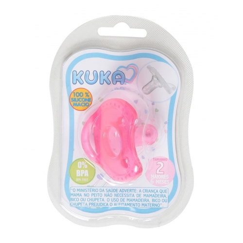 CHUPETA KUKA SIL SOFT COMFORT N2 B RED ROSA