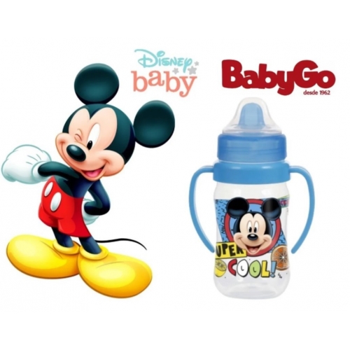 COPO TREINAMENTO MICKEY C/ ALÇA 300ML BABYGO