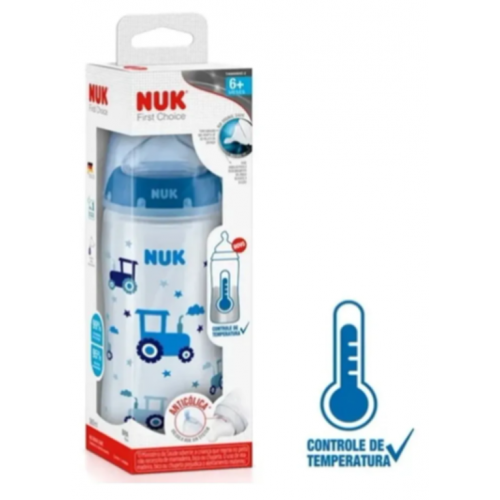 MAMADEIRA ANTICOLICA CONTROL TEMP. NUK N2 SIL. 300ML