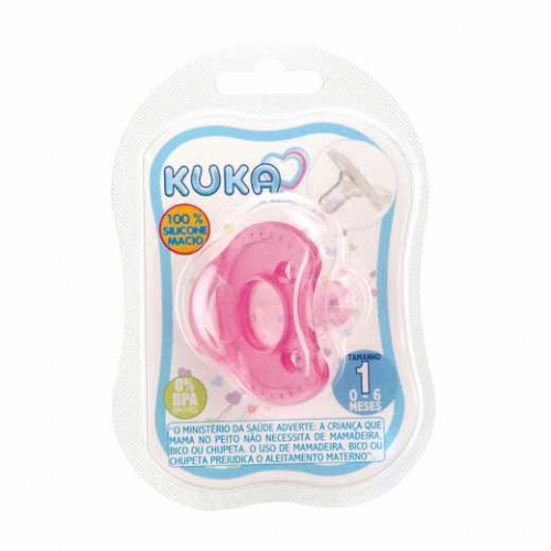 CHUPETA KUKA SIL SOFT COMFORT N1 B RED ROSA