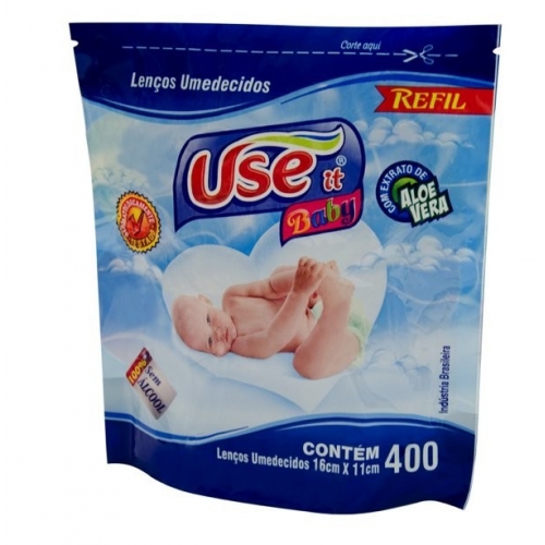 REFIL LENÇO UMED. USE IT BABY 400