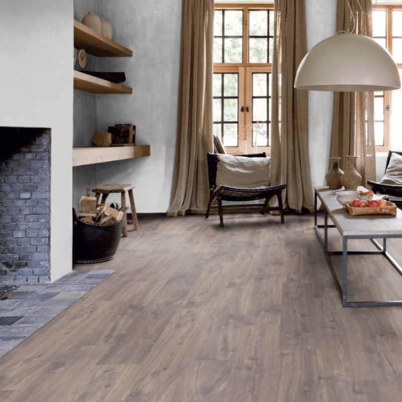 PISO LAMINADO QUICK-STEP SMART CARVALHO ESCURO MIDNIGHT M² (CLICADO)