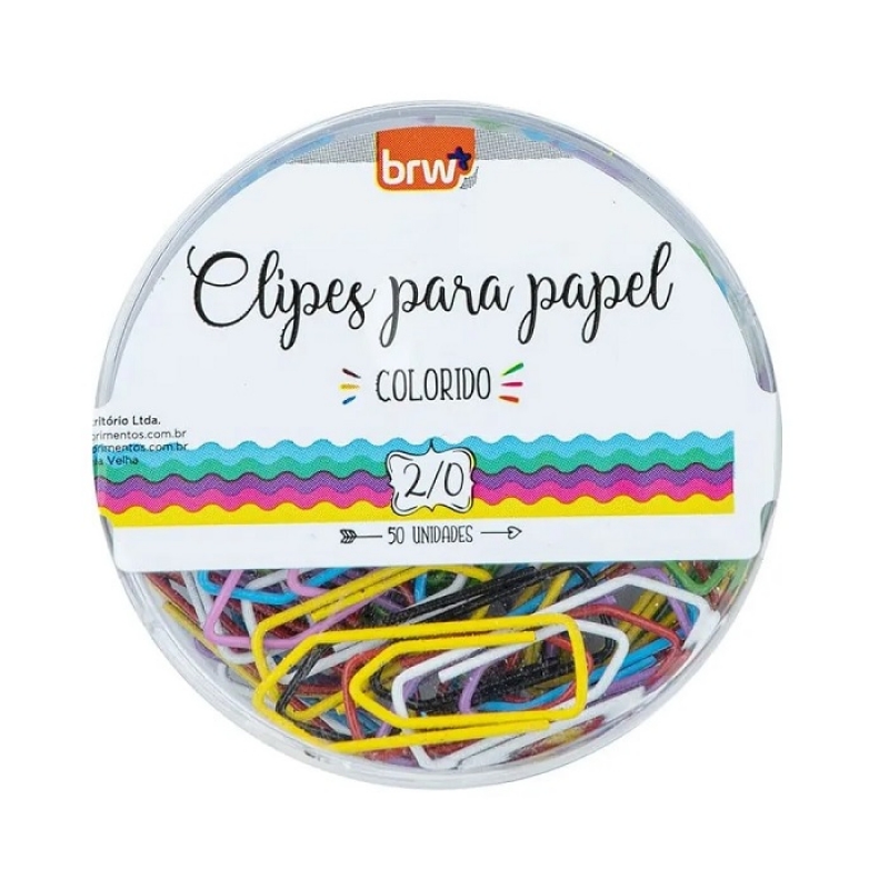 CLIPS P/PAPEL N2/0 COLOR BRW