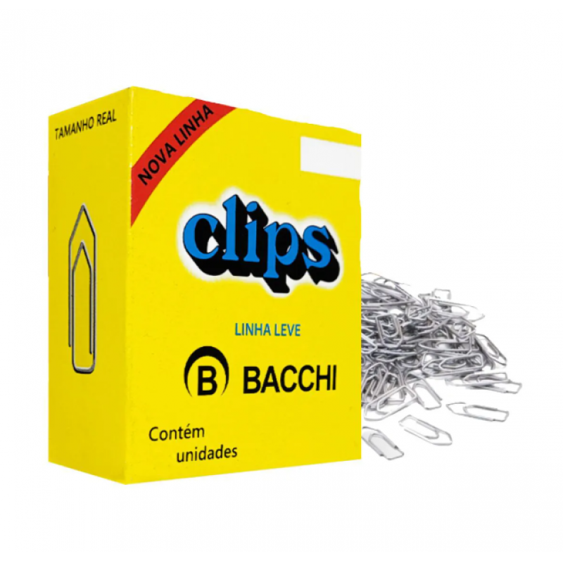 CLIPS BACCHI Nº 3 COM 50 UNIDADES