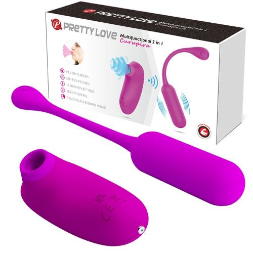 VIBRADOR 2 EM 1 CURUPIRA PULSACAO BI-014872W