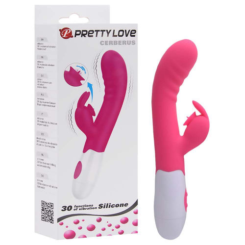 CERBERUS PRETTY LOVE VIBRADOR COM ESTIMULADOR CLITORIANO COM 30 VIBRAÇÕES