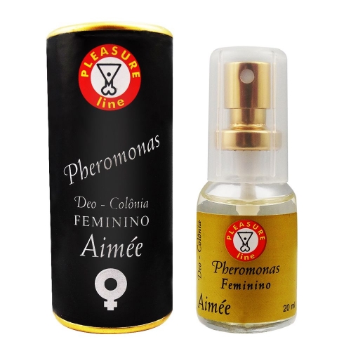 PERFUME PHEROMONAS AIMÉE DEO COLÔNIA FEMININA 20ML PLEASURE LINE