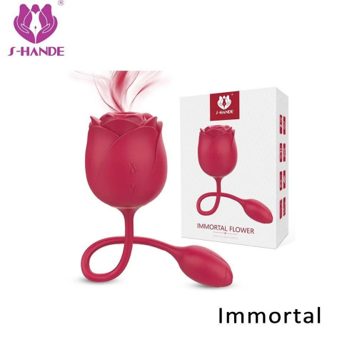 VIBRADOR IMMORTAL FLOWER 9 VIBRAÇÕES E PULSAÇÃO S-HANDE 7074