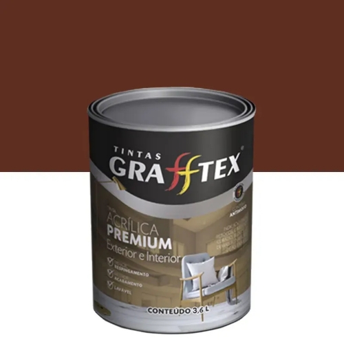 GRAFFITEX PREMIUM FOSCA MARROM BARROCO 3,6L