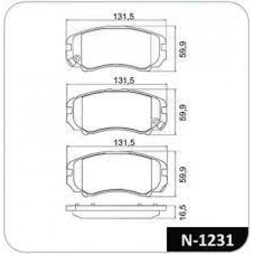 PASTILHA DE FREIO DIANTEIRA COBREQ TUCSON/SPORTAGE 2.0