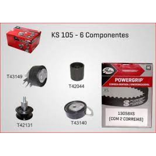 KIT CORREIA DENTADA GATES VW 1.0 16V POWER