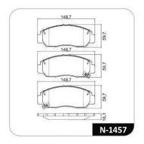 JG DE PASTILHA DE FREIO DIANT COBREQ HONDA CIVIC 12 A 16