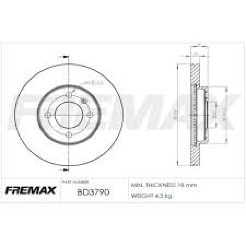 DISCO DE FREIO VENTILADO DIANTEIRO FREMAX SANTANA PASSAT AP