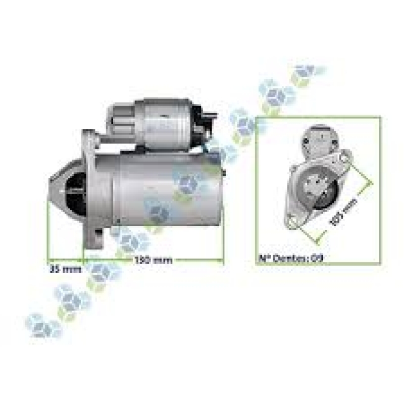 MOTOR DE PARTIDA VALEO CLIO/LOGAN 1.0 16V