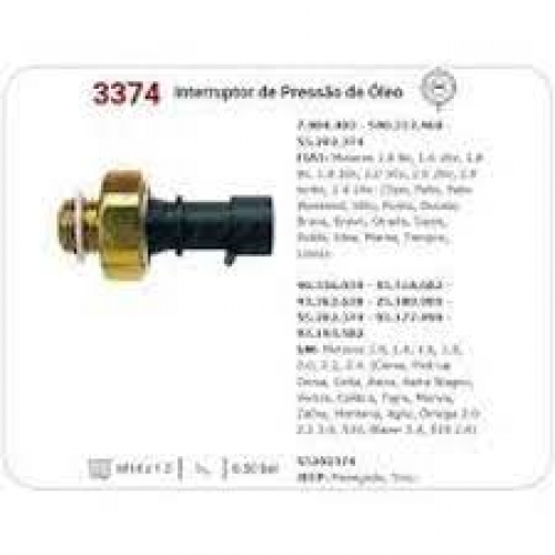 INTERRUPTOR DE PRESSAO DE OLEO 3RHO GM MERIVA/FIAT PUNTO