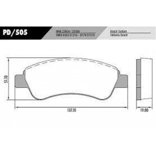 JG DE PASTILHA DE FREIO DIANT FRASLE PEUGEOT 206/208