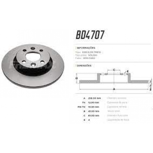 DISCO DE FREIOSOLIDO DIANT FREMAX CLIO/LOGAN