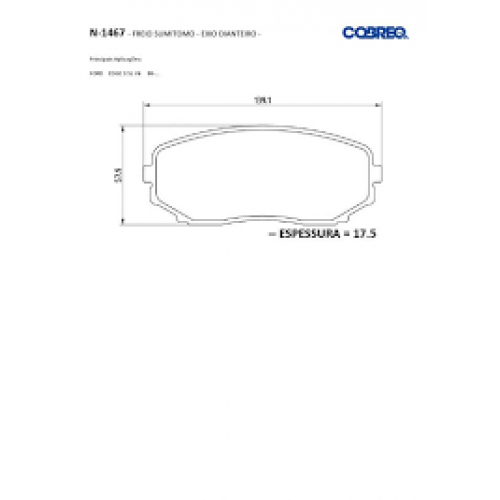 JG DE PASTILHA DE FREIO DIANT COBREQ FORD EDGE