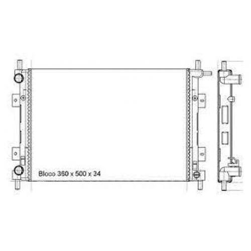 RADIADOR MAHLE FORD FIESTA / COURIER 2000 A 2002 / NEW KA