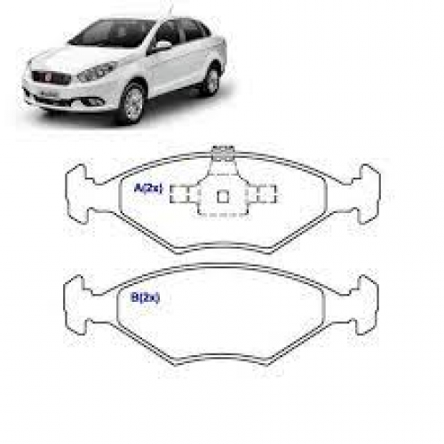 JG DE PASTILHA DE FREIO DIANTEIRA TRW FIAT PALIO/FIORINO