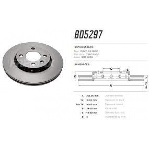 DISCO DE FREIO VENTILADO DIANTEIRO FREMAX VW GV ARO 14