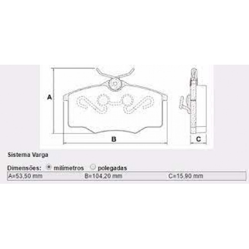 JG DE PASTILHA DE FREIO DIANTEIRA TRW VW 1.0 16V