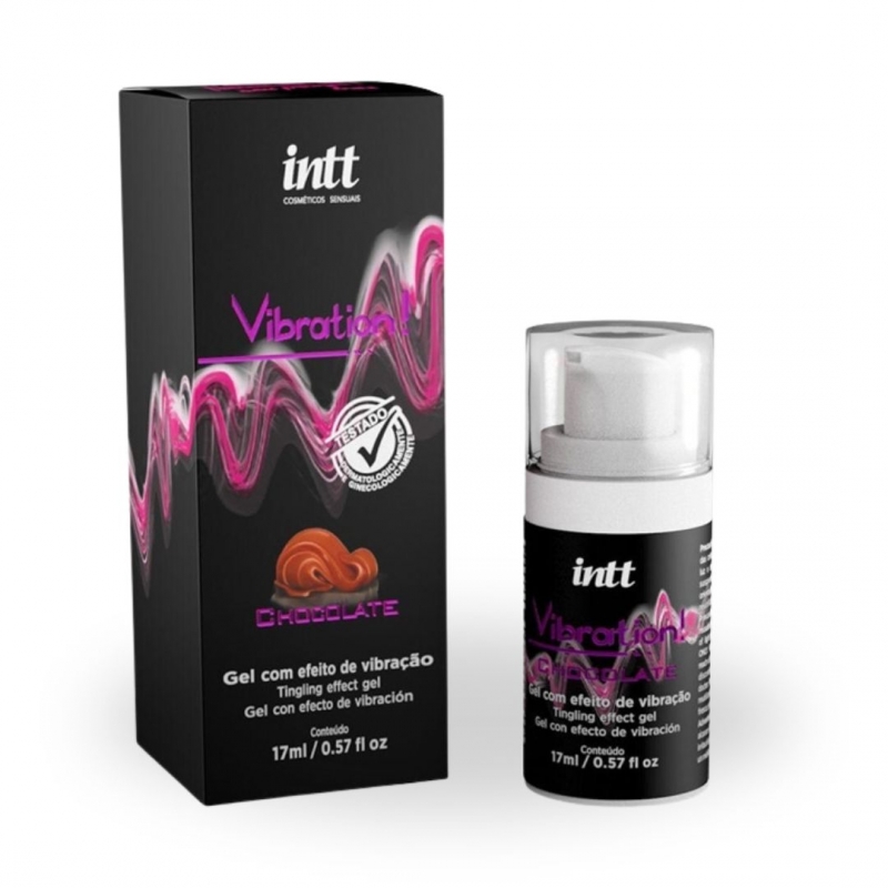 Gel Excitante Vibratório Vibration Chocolate - 17 ml INTT