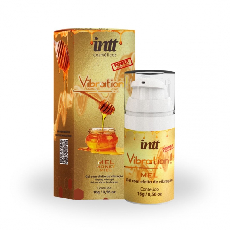 Gel Excitante Vibratório Vibration Mel - 17 ml INTT