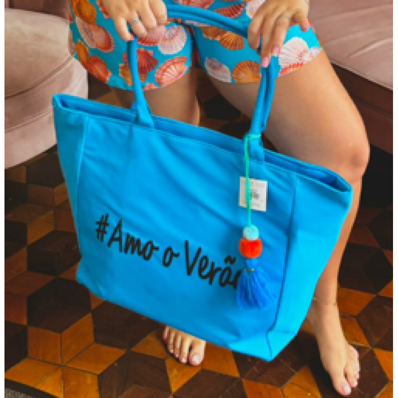 Bolsa Praia Amo o Verão - Cod 0696