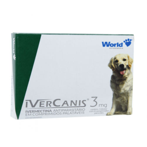 IVERCANIS 3MG CART 4 COMPRIMIDOS