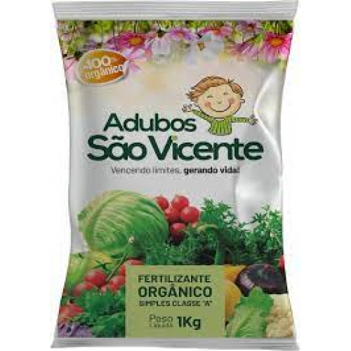 1KG ADUBO ORGANICO SAO VICENTE