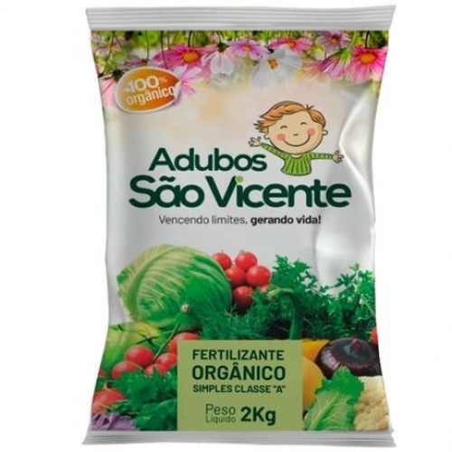 2KG ADUBO ORGANICO SAO VICENTE