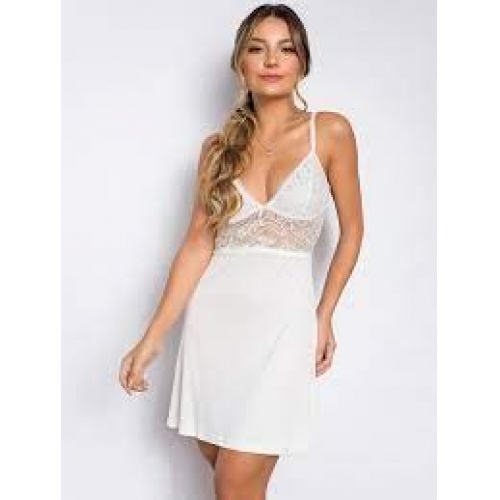 CAMISOLA MICROFIBRA E RENDA LINHA LIVIA REF.CL9992