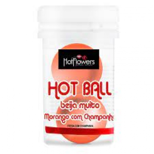 BOLINHA HOT BALL BEIJA MUITO MORANGO COM CHAMPANHE HC582