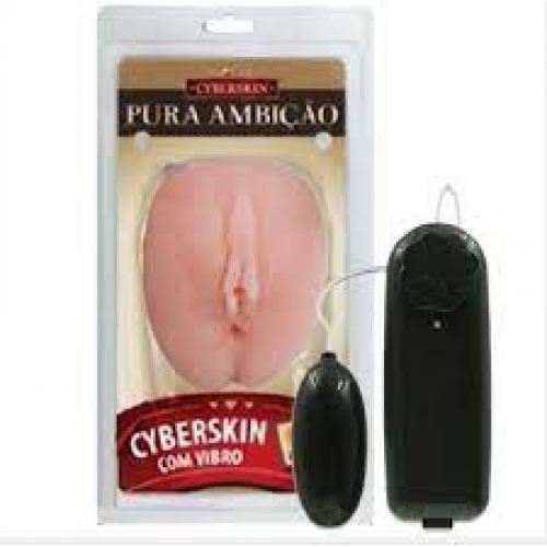 VAGINA REALISTICA EM CYBER SKIN COM VIBRO BULLET - 18X11