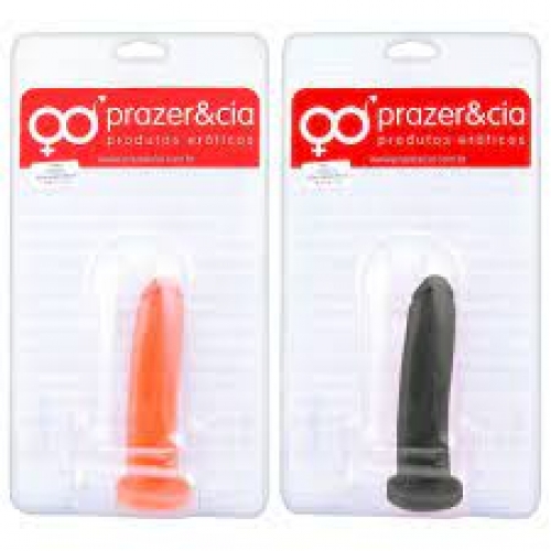 PRÓTESE MACIÇA SEM VIBRO PRAZER & CIA FININHO (12,4X3,1CM)