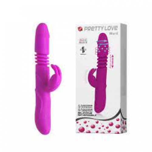 VIBRADOR ROTATIVO VAI E VEM - PRETTY LOVE- CÓD. RT030