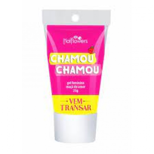 GEL EXCITANTE FEMININO CHAMOU CHAMOU - VEM TRANSAR HOTFLOWERS REF.HC722