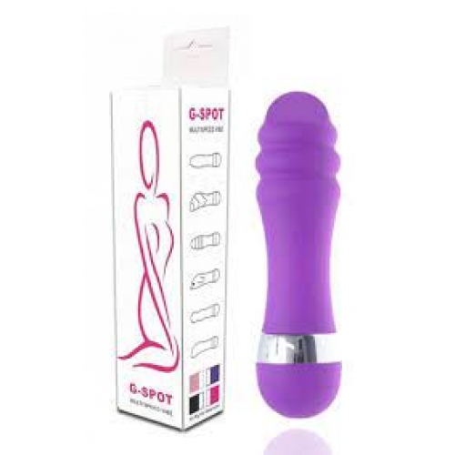 VIBRADOR EM ABS COM ANÉIS MASSAGEADORES-G-SPOT MULTI VELOCIDADE