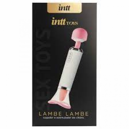 VIBRADOR SUGADOR E ESTIMULADOR DE CLITORIS LAMBE LAMBE- INTT