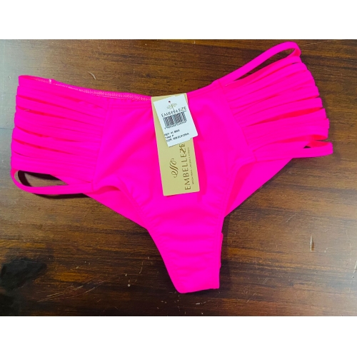 Biquíni HotPant Fio duplo com tirinhas lateais Embelleze