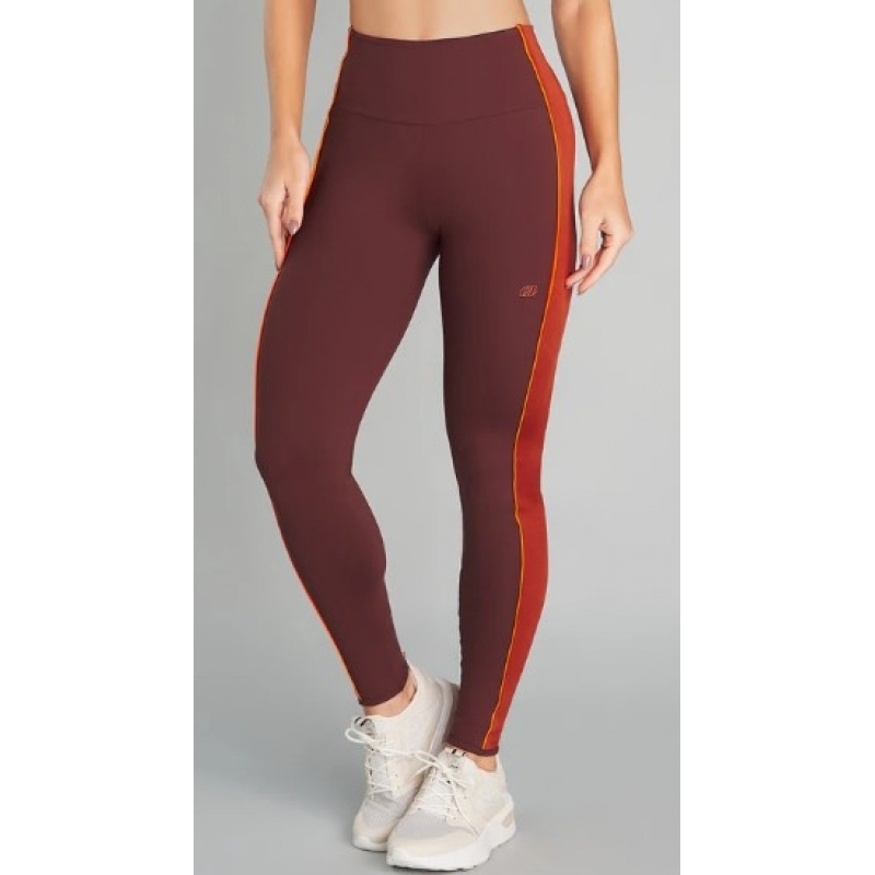 LEGGING BURPEES MARROM COURO