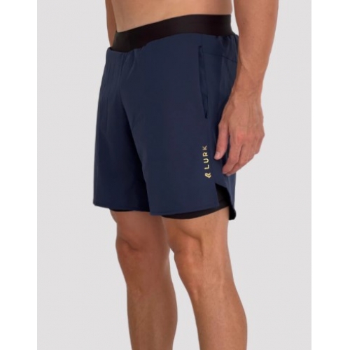 SHORTS LYCRA 2/1 AZUL