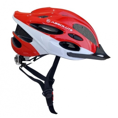 CAPACETE ABSOLUTE VERMELHO/BRANCO