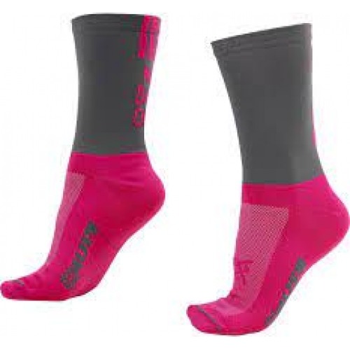 MEIA HUPI DUO CINZA/ROSA