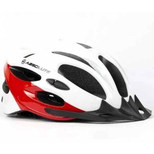 CAPACETE ABSOLUTE BRANCO/VERMELHO