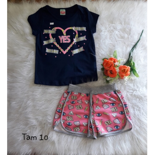 CONJUNTO FEM BLUSA DE PLUSH C/ APLIQUE E LEGGING