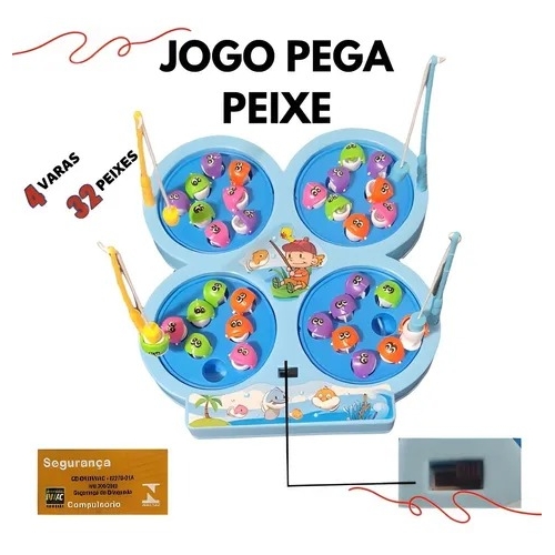 jogo pesca peixe brinquedo presente crianças magnético imã menino menina