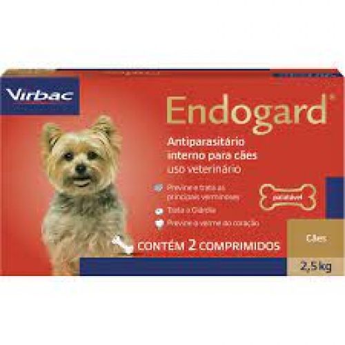 ENDOGARD CAIXA COM 6 COMPRIMIDOS 2,5KG